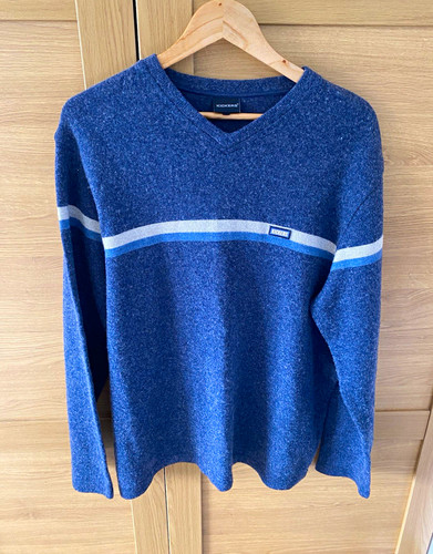 Vintage kickers neck sweater - vintage, v-neck