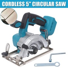For Makita 18V Battery 5" Cordless Circular Saw 125mm Brushless Wood Tile Saw UK