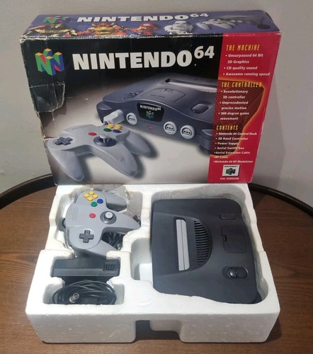 N64 nintendo boxed console - n64,