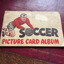 SOCCER BUBBLE GUM ALBUM "1ST SERIES FOOTBALL TEAMS" COMPLETE SET OF 48