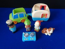 ELC Happyland  Bundle Car with Caravan + Cooker with Sounds & Figures good clean