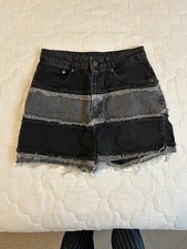Ragged Jeans - Ragged Priest - Black Wash Jean Shorts - Size W 28