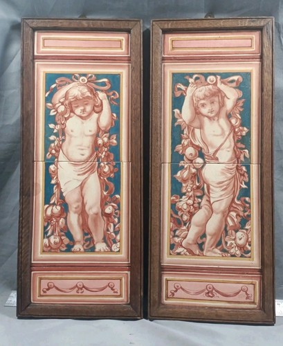 Pair antique victorian framed - antique,