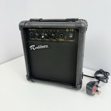 Rockburn G-10 Guitar Amplifier Black with Distortion and headphone/Line out