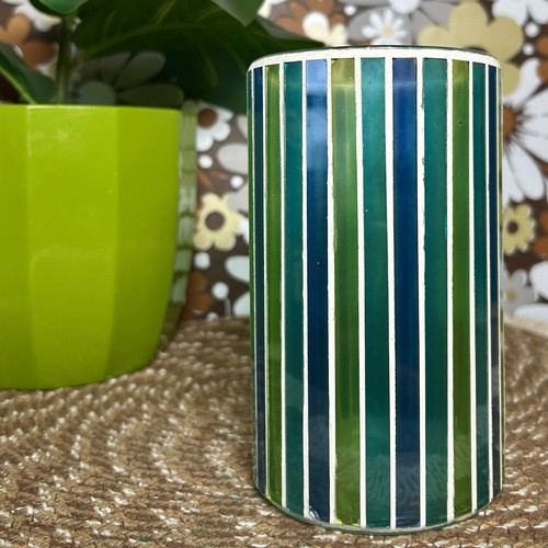 Modern mosaic glass vase blue - mosaic,