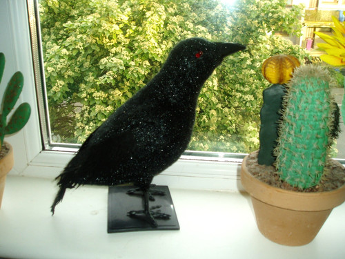 Life size crow - bird, art