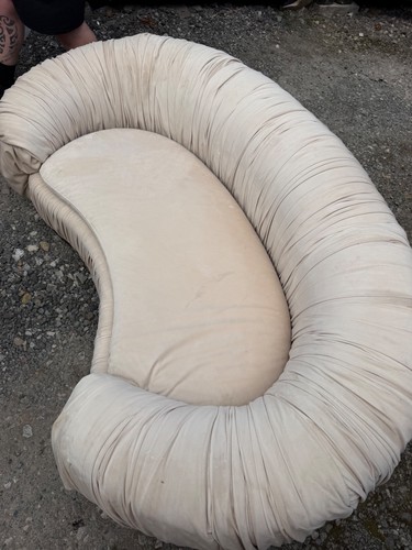 Sofa curved blush - sofa,