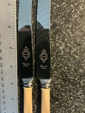 X2 Vintage cutlery Faux Bone