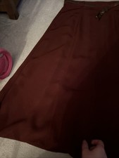 Women’s Burgundy Midi Skirt