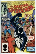 Amazing Spiderman 270 From 1985 By Marvel Comics Black Costume Issue
