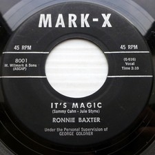 RONNIE BAXTER teen pop vocal