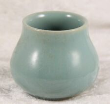 Denby mustard pot in soft blue just under 2" tall no lid