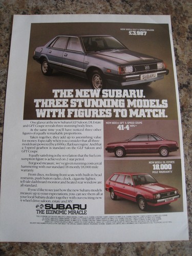 New subaru 1600cc - glf, saloon