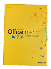 Microsoft Office Mac 2011 Home & Student 1 User / Mac PowerPoint  Word Excel ect
