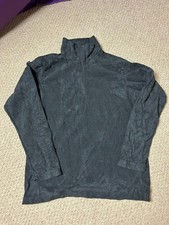 Patagonia Synchilla Womens Size Small Black Fleece Jacket 1/4 Zip Pullover Long