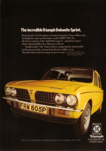 Triumph dolomite sprint 1976 - dolomite,