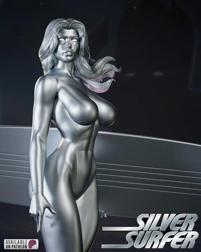 Silver surfer shalla bal resin - shalla-bal,