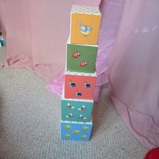 Beatrix Potter Stackable Learning cardboard Blocks Peter Rabbit Numbers Used