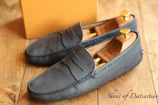Tod tods blue nubuck leather - blue,