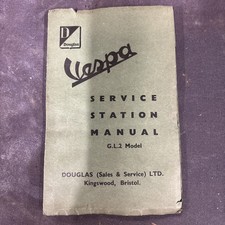 Rare dealer only vespa gl2 service station manual  org