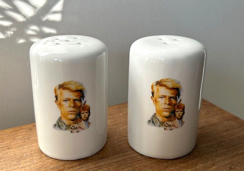 David bowie white ceramic salt - david,