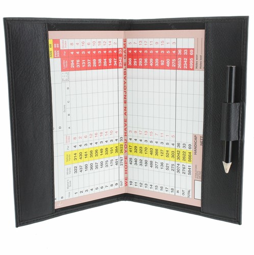 Large leather golf - large, scorecard