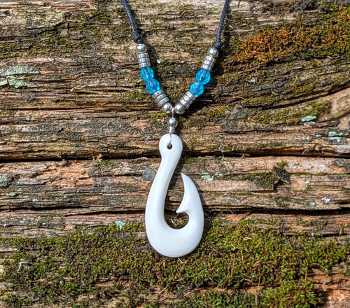 Mens maori necklace hei matau - mens,
