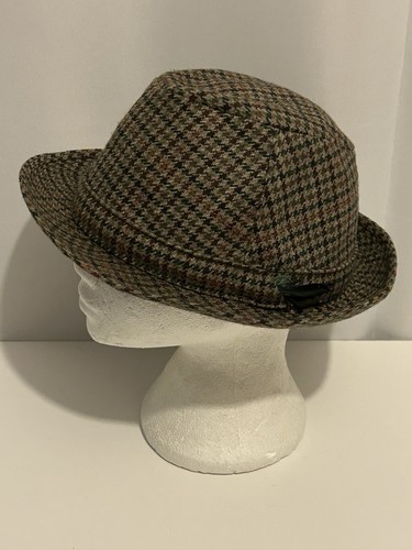 Vintage wool tweed - , trilby