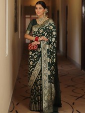 Saree Heavy Silk Green with