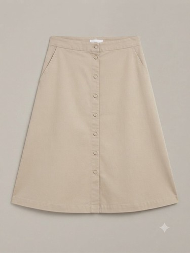 Damart ivory corduroy skirt - damart,