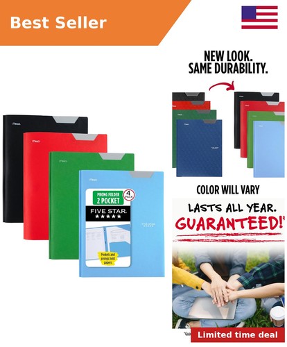 Pocket plastic folder - 2-pocket,