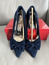 Navy suede court - suede, with