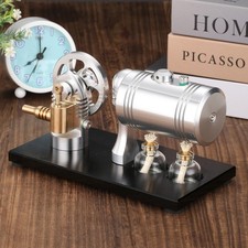 Live Steam Engine Model Toy w/ Boiler   Steam Heating Engine Generator Motor *af