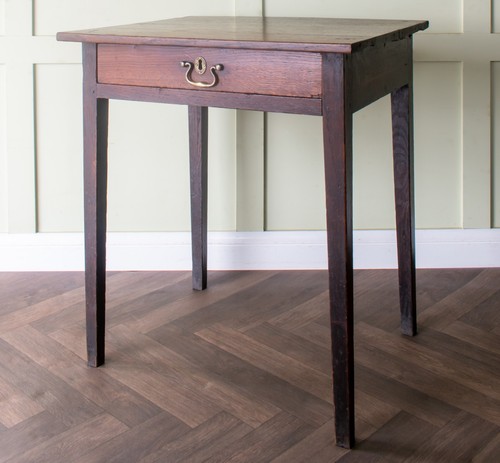 Georgian oak lowboy side - georgian, lowboy/