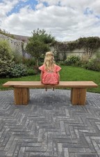 Solid Oak Hand Made Bench 10