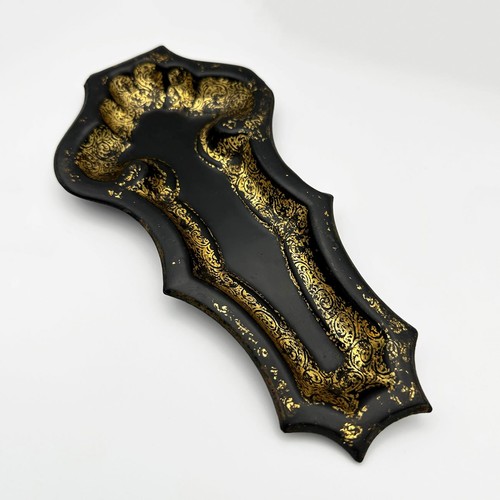 Georgian black gold - black, toleware