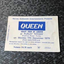 Queen ticket Tiffany's Purley