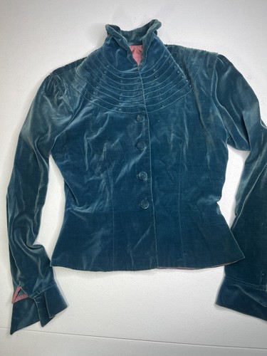 Vintage velvet skirt suit - vintage,