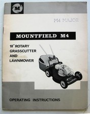 MOUNTFIELD M4 Grasscutter Lawnmower Owners Handbook