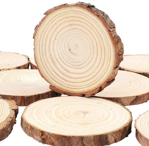 30pcs unfinished wood slices - unfinished,