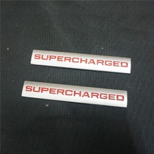 2PCS Matte Red SUPERCHARGED