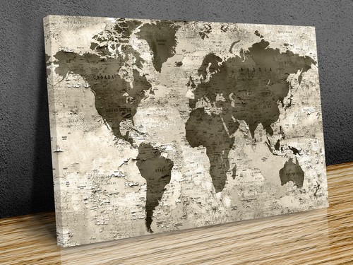 World map textured - world, high