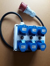 .32amp 3-phase plug to 6 x 16 amp 240v sockets