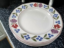 ADAMS OLD COLONIAL LARGE DINNER PLATES X 4