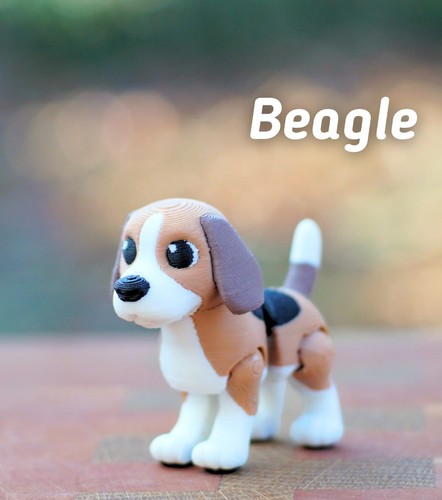 Beagle keychain printed - beagle,