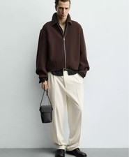 Zara Men's Boxy Fit Wool Blend