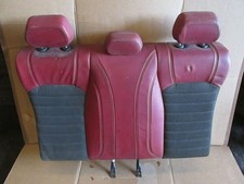 2018 ALFA ROMEO GIULIA SUPER GENUINE REAR SEAT IN RED HALF-LEATHER NO HEADRESTS