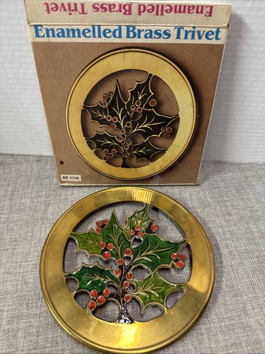 Vintage 1970s enameled brass - 1970s,