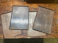 Set Of 4 Letterpress Steel
