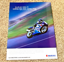 SUZUKI GSXR GSX-R GIXER 600 750 1000 - FRAMEABLE ORIGINAL BIKE MOTORBIKE ADVERT